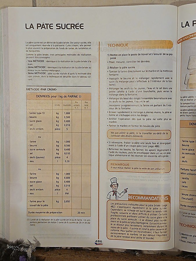 Scan LA PÂTE SUCRÉE