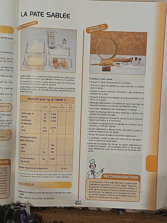 Scan LA PÂTE SABLÉE