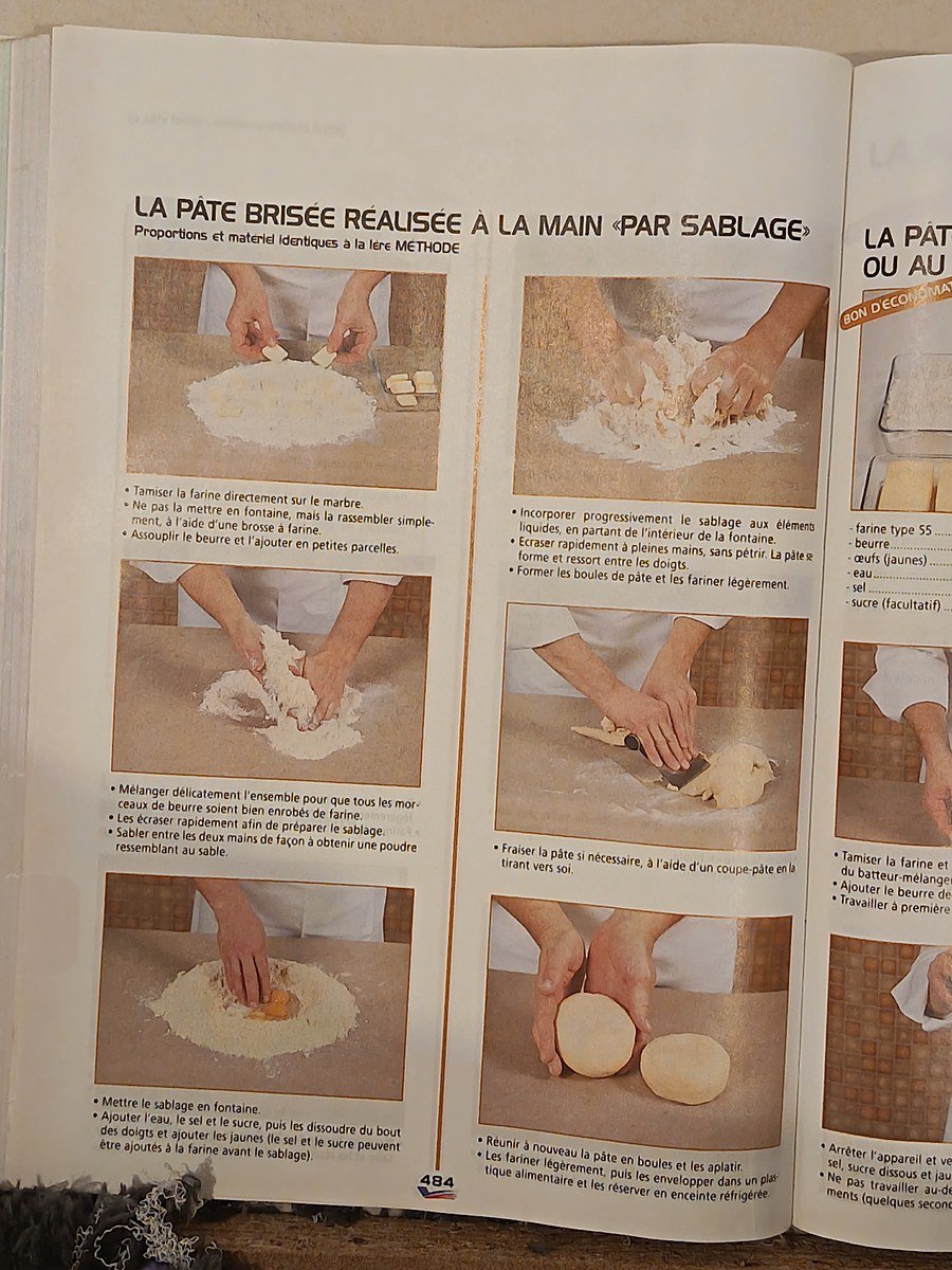Scan LA PÂTE BRISÉE RÉALISÉE À LA MAIN «PAR SABLAGE»